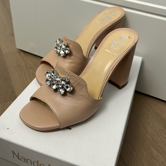 Nando Muzi Italian Leather bridal shoes - Picture 1 of 5